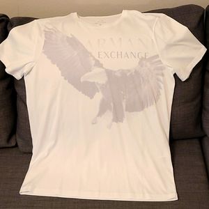 Armani Exchange Men's Authentic Pima Cotton T-Shirt - White - Slim Size M